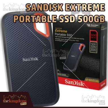 SanDisk Extreme Portable SSD 1050MB/s USB Type C 3.2 Gen 2 500GB Harddisk External HDD Harddrive Har