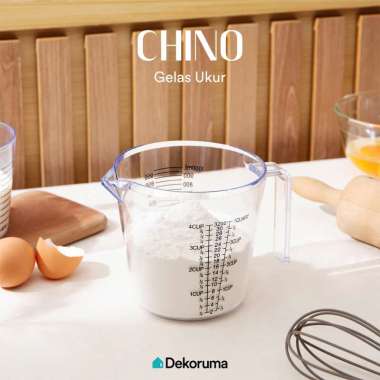 Dekoruma CHINO Gelas Ukur / Gelas Takar 1L Bening - Measuring Glass