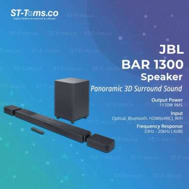 JBL Bar 1300 11.1.4-channel Soundbar With Surround Speakers MultiBeam Dolby Atmos DTS X