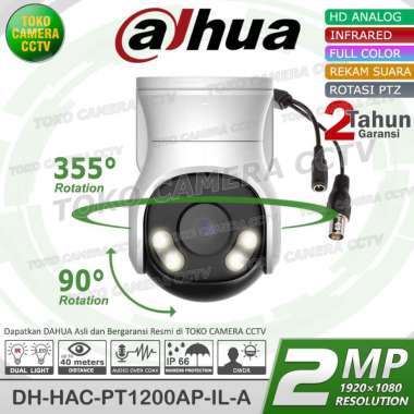 KAMERA CCTV ANALOG PTZ DAHUA 2MP 1080P AUDIO OUTDOOR FULL COLOR