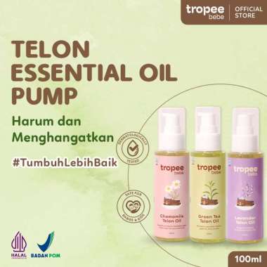 Tropee Bebe Telon Essential Oil 100ml | Minyak Telon Aromatic Hangat Tahan Lama | Minyak Berkhasiat 