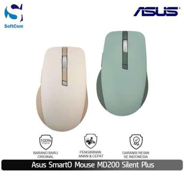 Mouse Wireless Asus SmartO MD200 Silent Plus Original Green