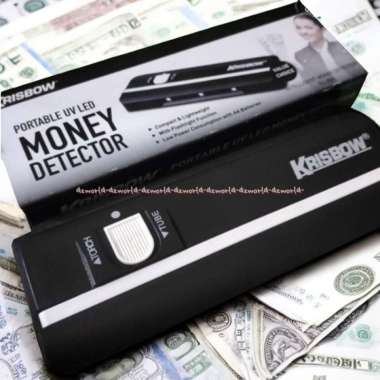 Krisbow Money Detector Mesin Detektor Uang Kertas Krisbow Portable UV Kris Bow Alat Mendeteksi Uang