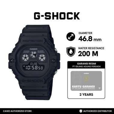 CASIO G-Shock Jam Tangan Pria [DW 5900BB 1DR] #01 BLACK