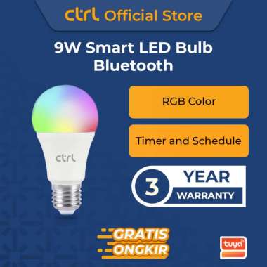 CTRL Smart LED Bulb 9W Bluetooth RGBWW Smart Home IoT Garansi 3 tahun SL B9B
