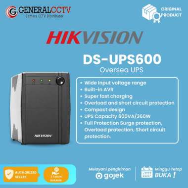 HIKVISION DS-UPS600 600VA 360W UNINTERRUPTIBLE POWER SUPPLY UPS CCTV
