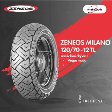 ZENEOS MILANO ZN 87 120/70 R12 Ban Motor + Free Pentil