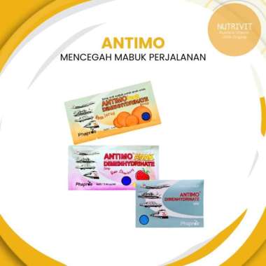 ANTIMO TABLET 1 STRIP / ANTIMO CAIR ANAK STRAWBERRY & JERUK CAIR ANAK STRAWBERRY 1 BOX