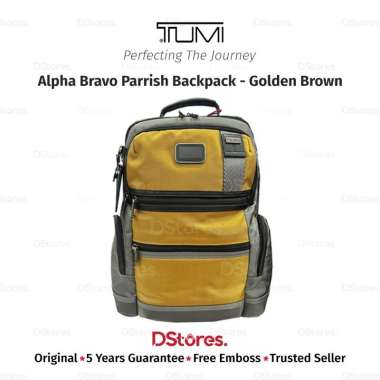 TUMI Tas Ransel Alpha Bravo Parrish Backpack - Golden Brown