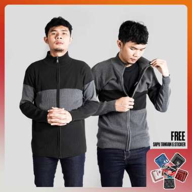 Prodigo * Jaket Rajut Pria Banyu I Sweater Rajut Zipper I Jaket Rajut Turtleneck Pria Wanita I Sweat
