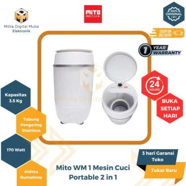 Mito WM-1 Mesin Cuci Mini 3.5 Kg Putih