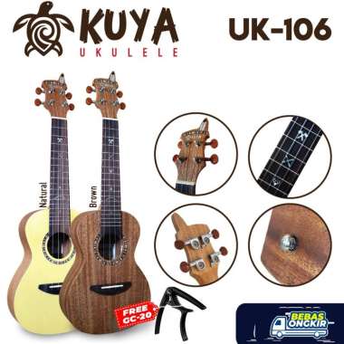 Kuya 106 Indian Style Gitar Ukulele Brown