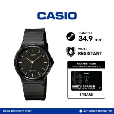 CASIO Jam Tangan Unisex - Hitam [MQ-24-1ELDF/ Original] Hitam
