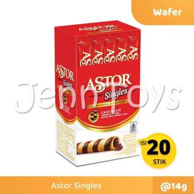 JennToys - ASTOR SINGLE - Makanan Wafer Coklat Biskuit MAYORA ASTOR Chocolate