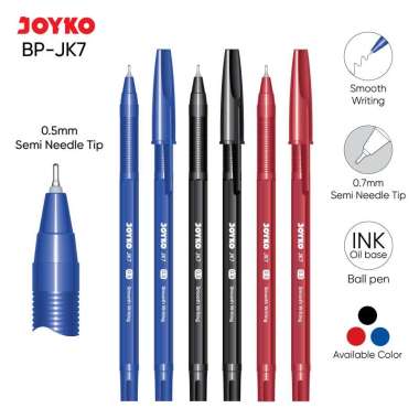 Ball Pen Pulpen Pena Joyko JK-7 0.5 mm Red