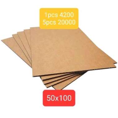 Kardus Lembaran ukuran 50x100