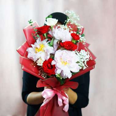 Buket Bunga Peony - Karangan Bunga Peony Freshcut Asli untuk Hadiah Romantis - FlowerAdvisor Bloomin