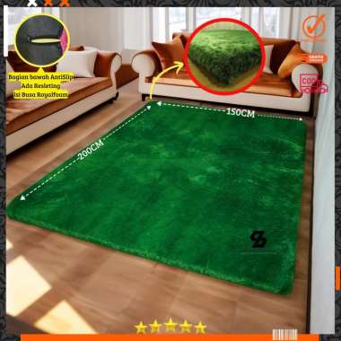 FS - PourEUX Bulu Rasfur Surpet Premium Karpet [200 x 150 x 4 cm] Coklat