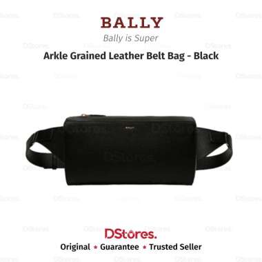Bally Arkle Grained Leather Belt Bag - Black
