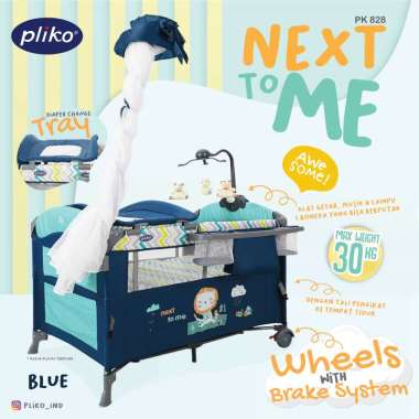 Pliko 828 Next to Me Baby Box Tempat Tidur Bayi Blue