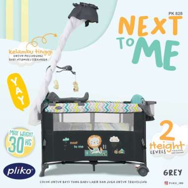 Pliko 828 Next to Me Baby Box Tempat Tidur Bayi Grey
