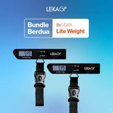LEKA Go! Lite Weight (Garansi 2 Tahun) - Portable Digital Luggage Scale Timbangan Koper Tas Digital 