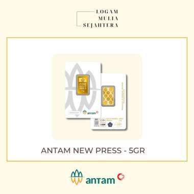 LOGAM MULIA 5Gr ANTAM NEW PRESS 5Gr