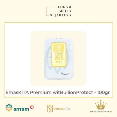 LOGAM MULIA 100 GRAM ANTAM INDONESIA / HARTADINATA / EMASKITA