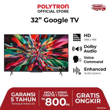 POLYTRON Smart Cinemax Google TV 32 inch PLD 32RG9059
