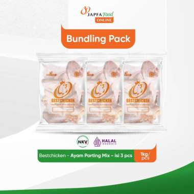 Bestchicken Bundling Hemat Daging Ayam Potongan Campur 1 Kg / Cut Up 1000 gr - Isi 3 pack