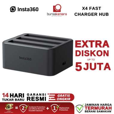 Insta360 X4 FAST CHARGER HUB for Insta 360 X4 Charging Hub GARANSI RESMI Charger Only