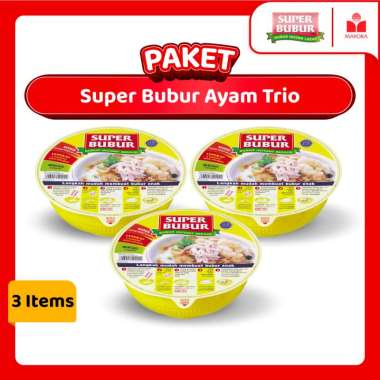 SUPER BUBUR Ayam Bubur Instan [Trio]