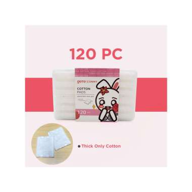 Goto Conny Kapas Wajah Tipis Facial Cotton Pembersih Make Up 1000 pcs 120 PC