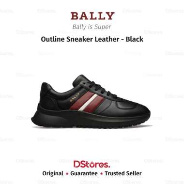 Bally Sepatu Outline Sneaker Leather - Black