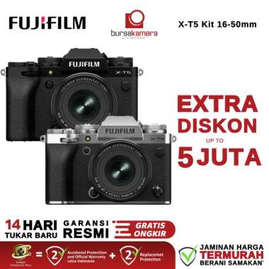 Fujifilm XT5 Kit 16-50mm f2.8-4.8 Mirrorless Camera Fuji X-T5 XT 5 16-50 mm SILVER
