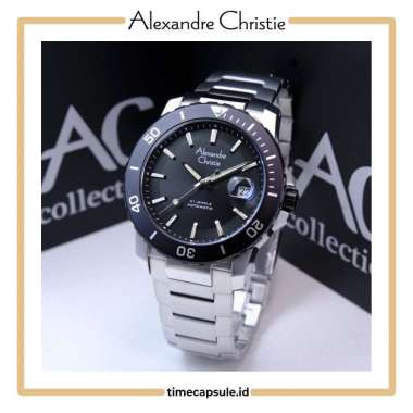 Jam Tangan Pria ALEXANDRE CHRISTIE Original AC 6141 MA Garansi Resmi 1 Tahun SILVER BLACK