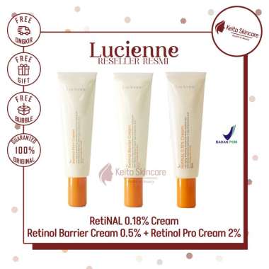 LUCIENNE Retinol Barrier Cream 0.5% + Retinol Pro Cream 2% Retinol Pro 2%