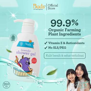 Buds Organics Shower Gel for Kids - Sabun Mandi Perawatan Kulit Anak Lavender