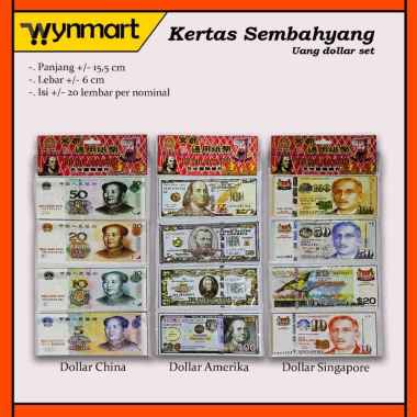 Uang Kertas Dollar Set / Kertas Sembahyang Amerika