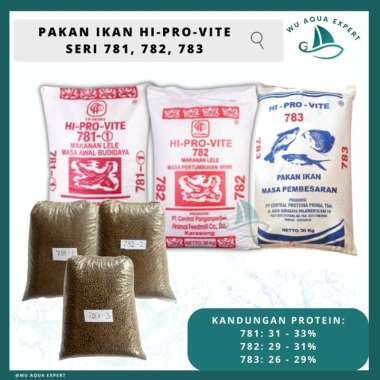 REPACK 1 Kg HI-PRO-VITE CP Prima Pakan Ikan Budidaya Makanan Pelet Ikan WU Aqua Expert 783-3