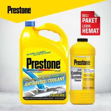 Prestone [BUNDLE] Ready To Use Precision Blend Radiator Coolant Air Radiator - Blue [3.78L] + Flush 