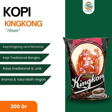 KOPI BUBUK KINGKONG HITAM 200GR