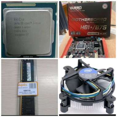 Paket Processor Intel Core i3 3240 LGA 1155 + RAM 4GB + Mainboard Varro H61