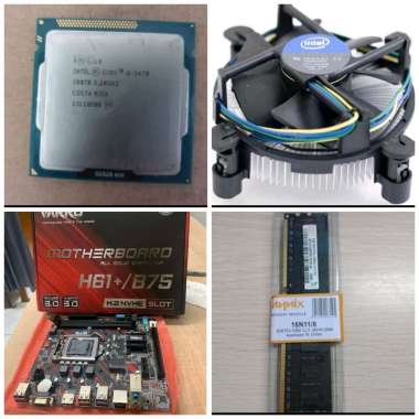 Paket PC Rakitan Intel Core i5 Gen 3 LGA 1155 Motherboard Varro H61+ / B75 RAM 8GB paket tanpa ram