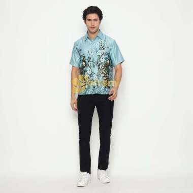 EF BCY BLUE//BATIK SARIMBIT KELURGA BATIK SATIN PREMIUM BATIK SARIMBIT BATIK SET KELUARGA 113_BCY_BL