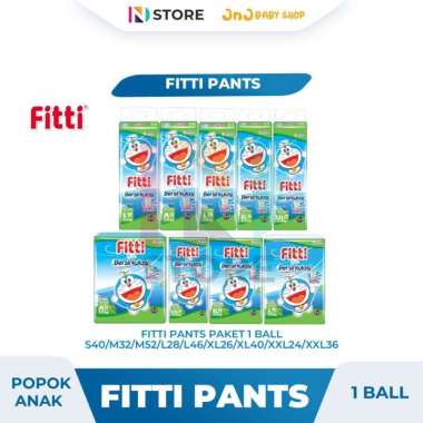 FITTI PANTS S40/M32/M52/L28/L46/XL26/XL40/XXL24/XXL36 1 BALL/PACK TIPE CELANA FITTI M52 1 BALL