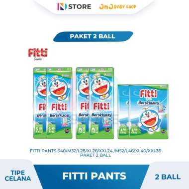 FITTI PANTS S40/M32/M52/L28/L46/XL26/XL40/XXL24/XXL36 2 BALL/PACK TIPE CELANA FITTI S40 2 BALL