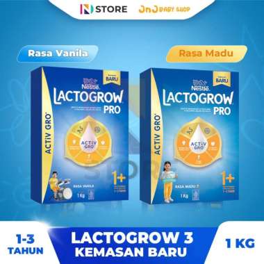 LACTOGROW PRO 1+ VANILA/MADU KEMASAN 1 KG LACTO PRO1+ MADU 1 KG