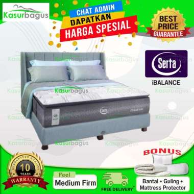 Serta iBalance Set Springbed [ Full Set ] Ukuran 120 x 200 White
