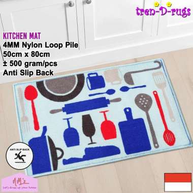 Tren-D-rugs - Keset kaki alat dapur utensil alas pintu depan lantai dapur kamar mandi tidur anti sli